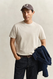 T-Shirt aus Two-Toned Piqué