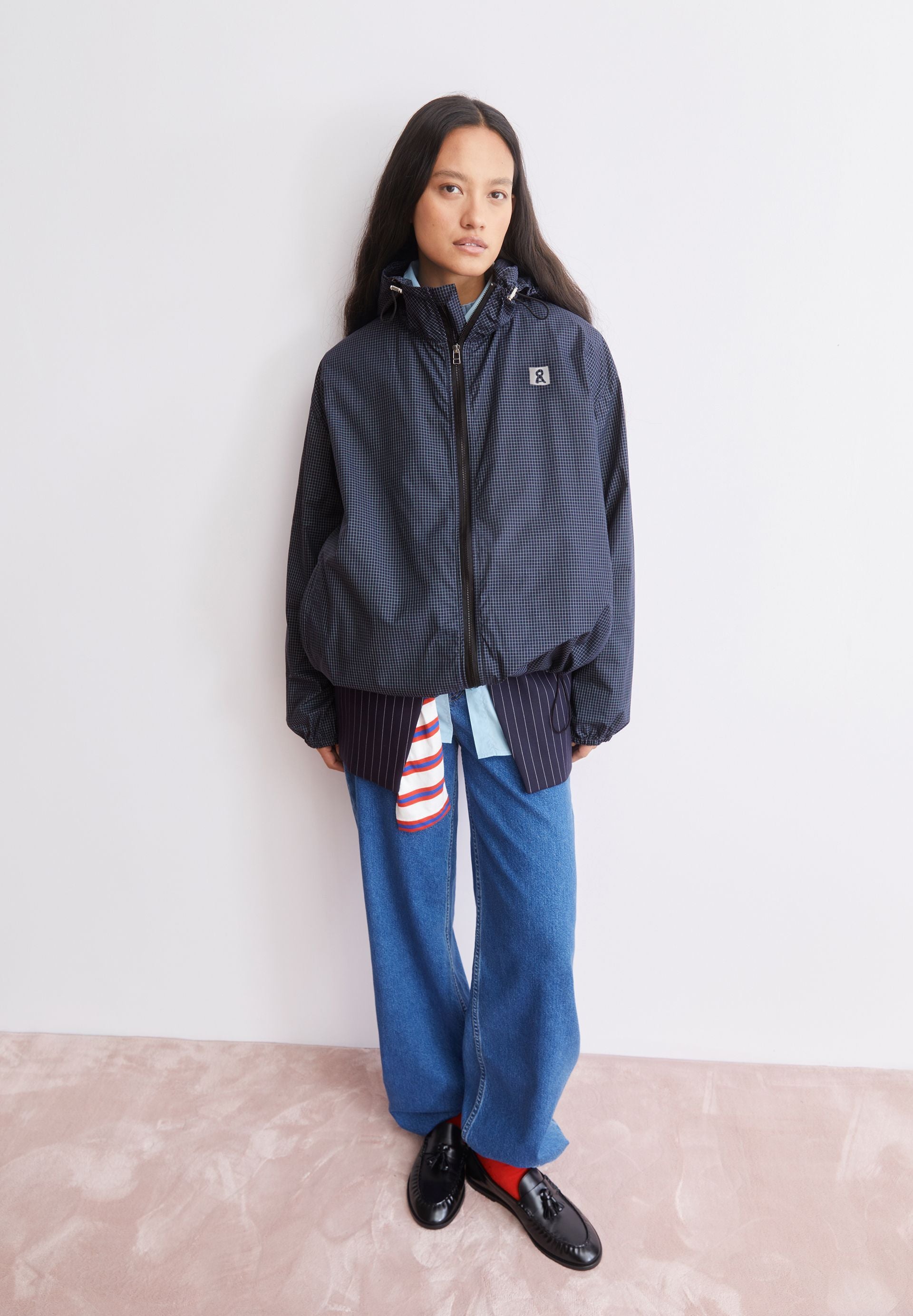 Windbreaker-Jacke Relaxed Fit