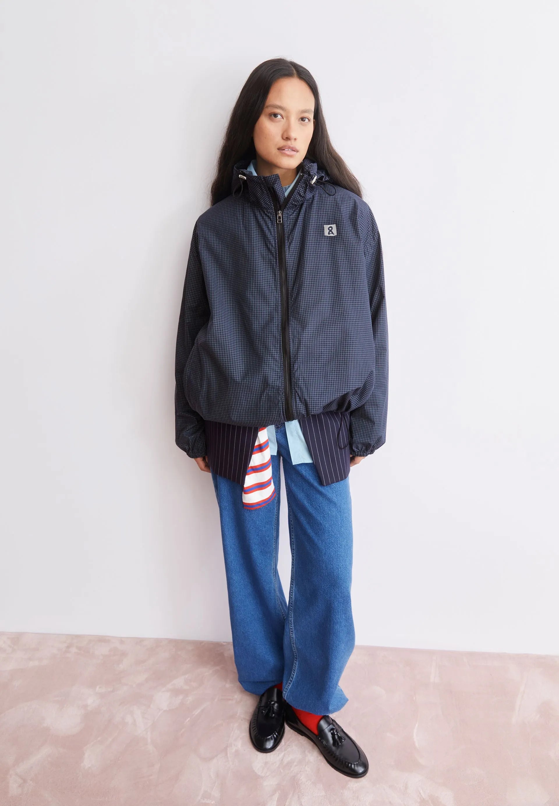 Windbreaker-Jacke Relaxed Fit