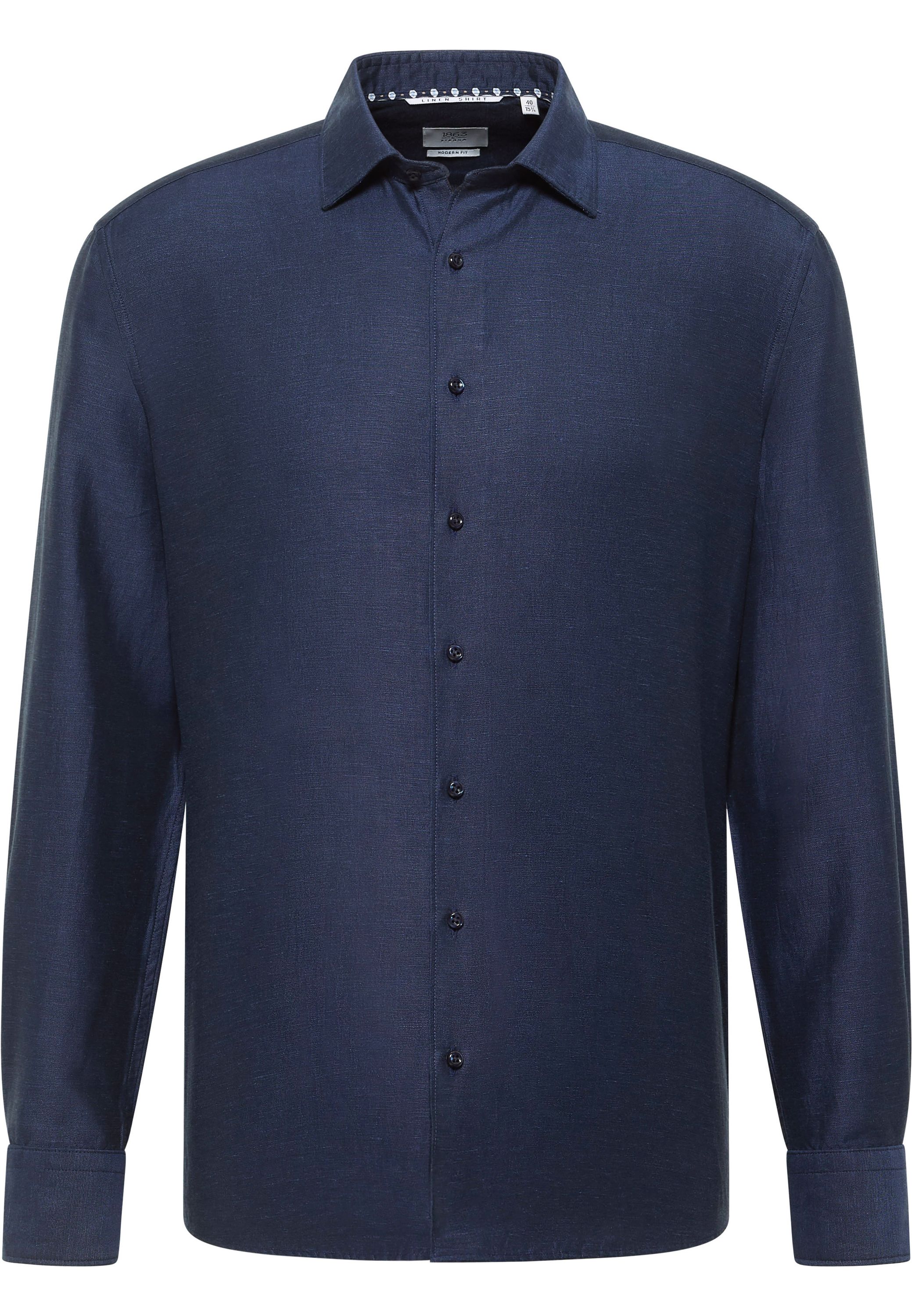 Hemd Modern Fit aus Leinenmix