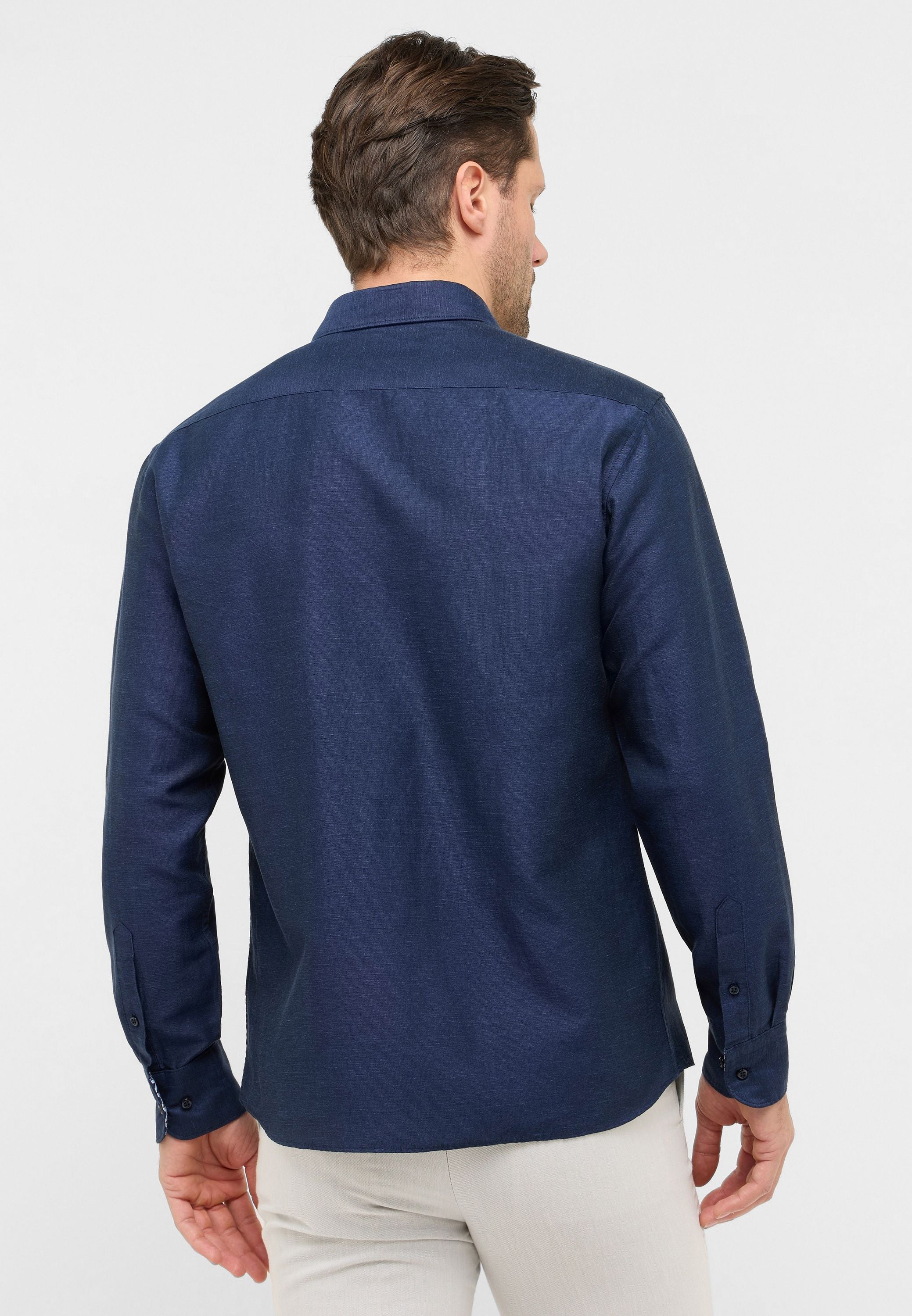 Hemd Modern Fit aus Leinenmix