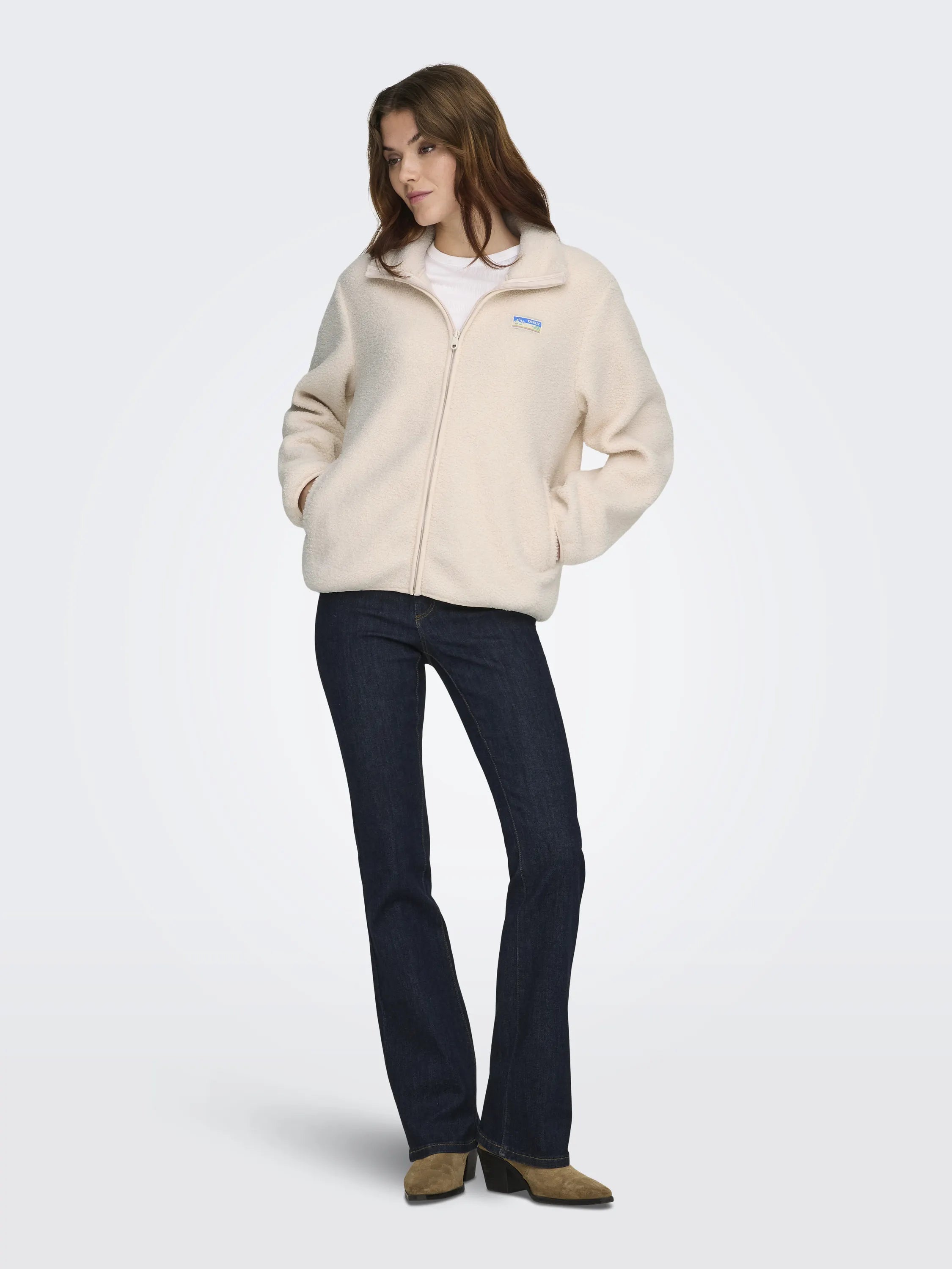 Teddyjacke ONLEVA mit Stehkragen