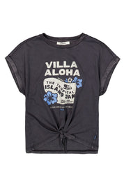 T-Shirt mit Knotendetail