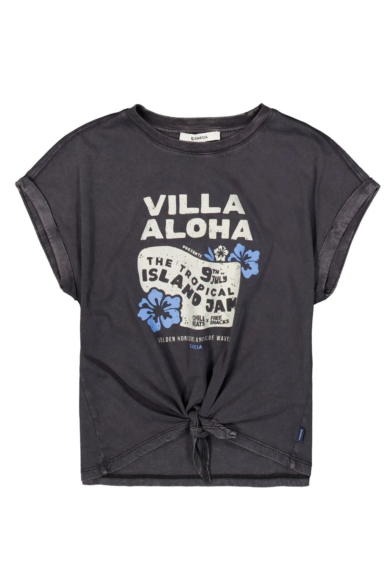 T-Shirt mit Knotendetail