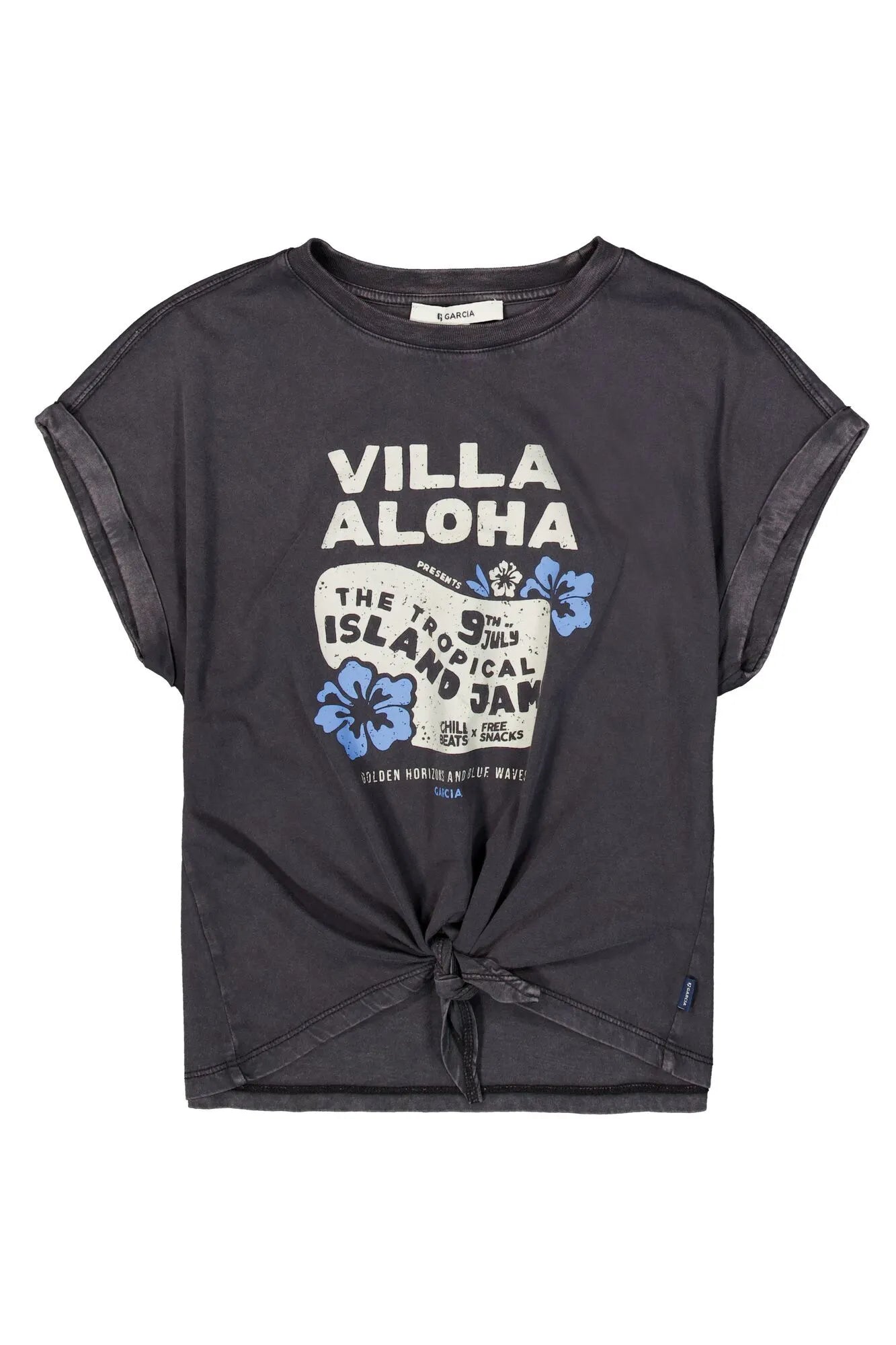 T-Shirt mit Knotendetail