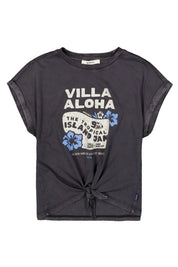 T-Shirt mit Knotendetail