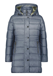 Steppjacke mit abnehmbarer Kapuze