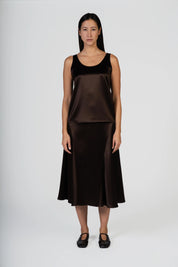 Tanktop in Satin-Optik