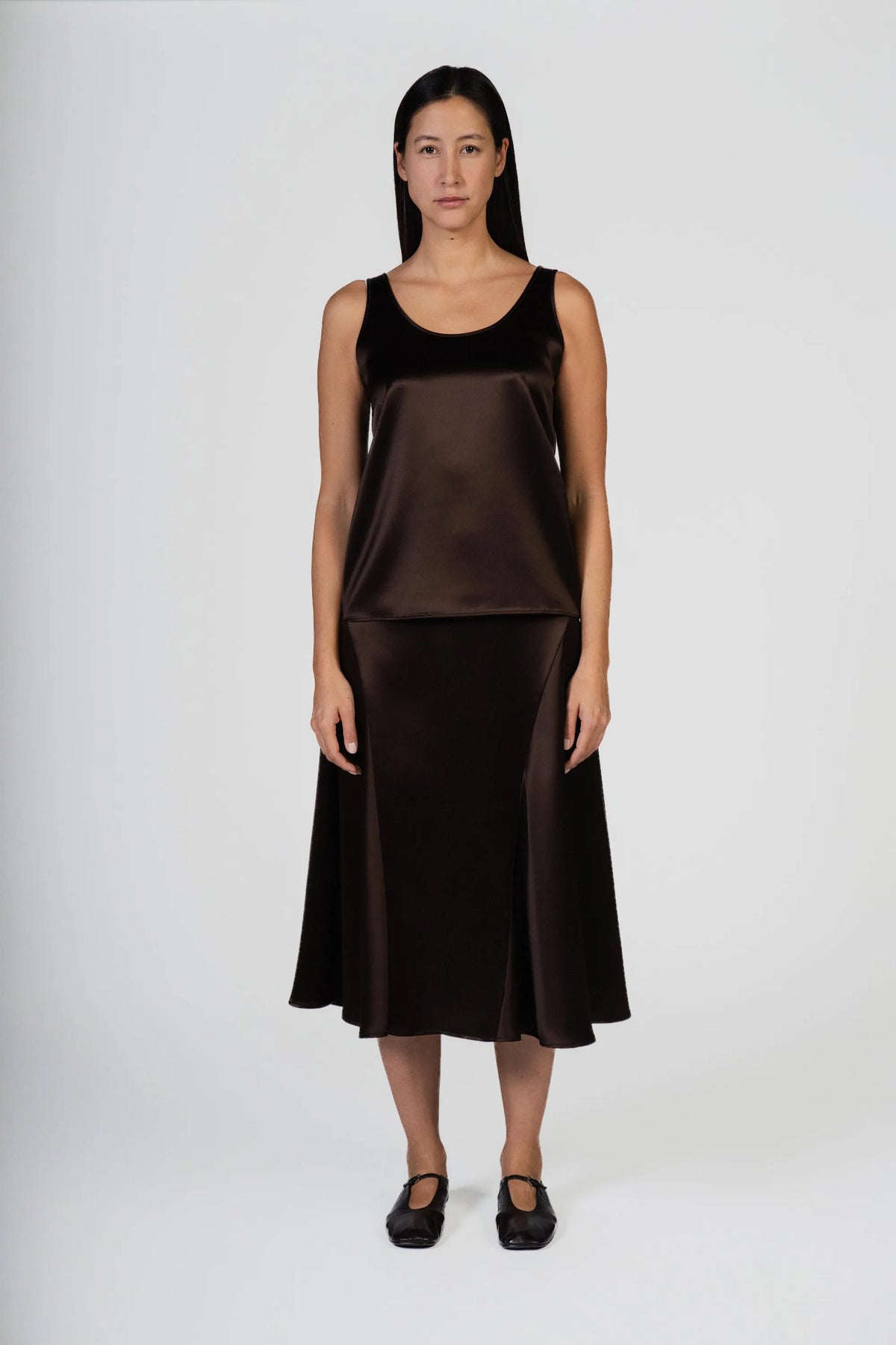 Tanktop in Satin-Optik