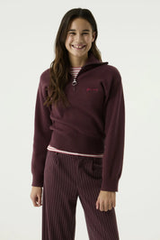 Sweatshirt mit Troyerkragen