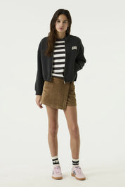 Cord-Skorts Mini aus Baumwolle