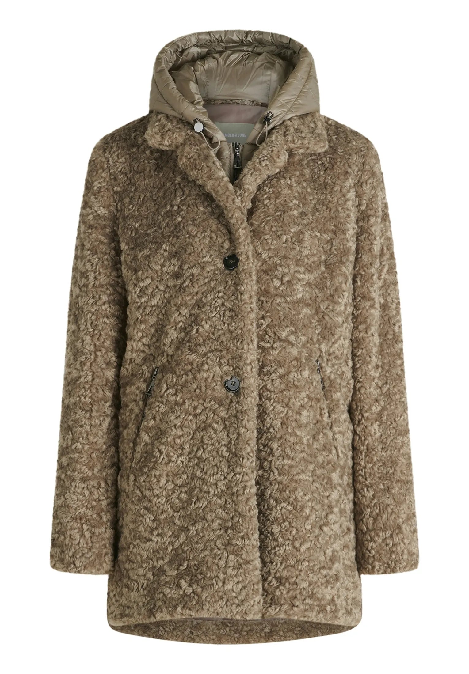 Plüschjacke in Schaf-Optik