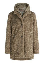 Plüschjacke in Schaf-Optik