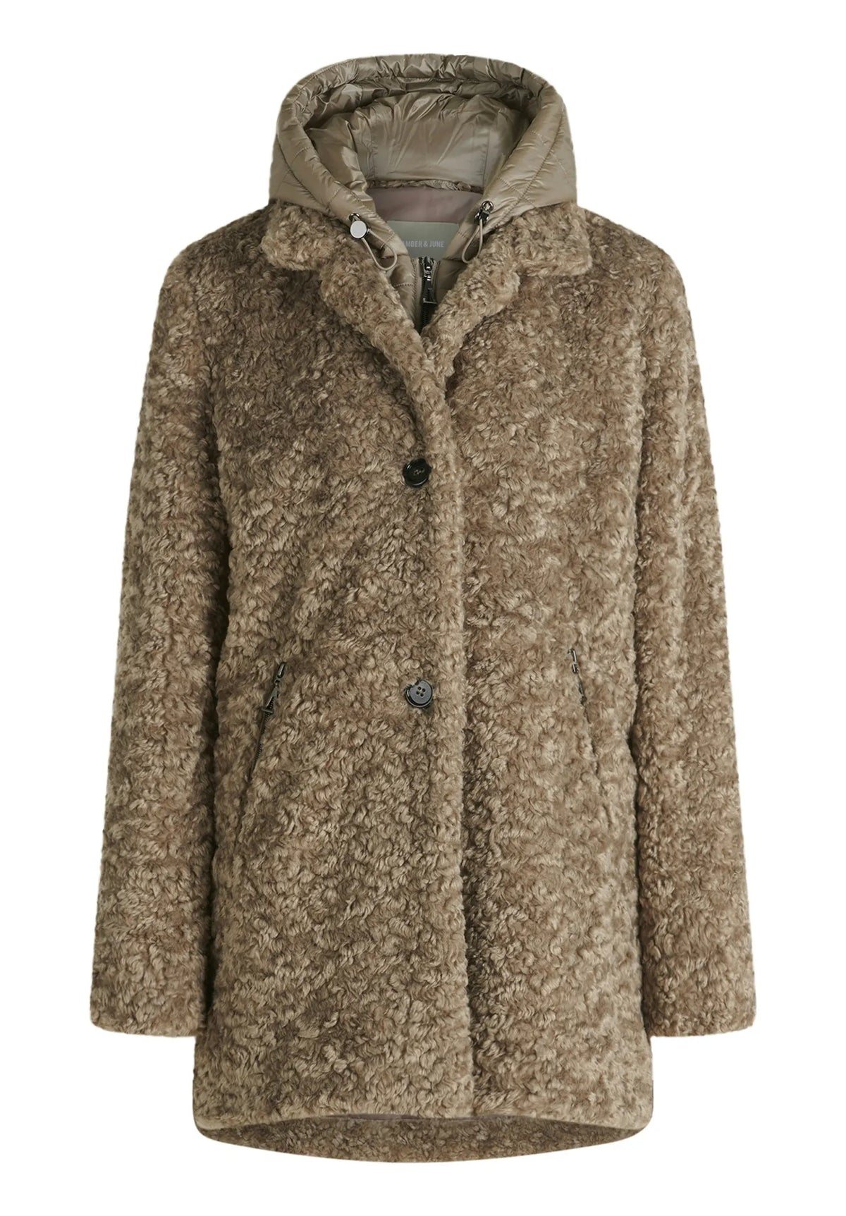 Plüschjacke in Schaf-Optik