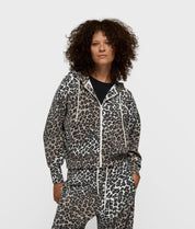 Sweatshirtjacke aus Viskosemix