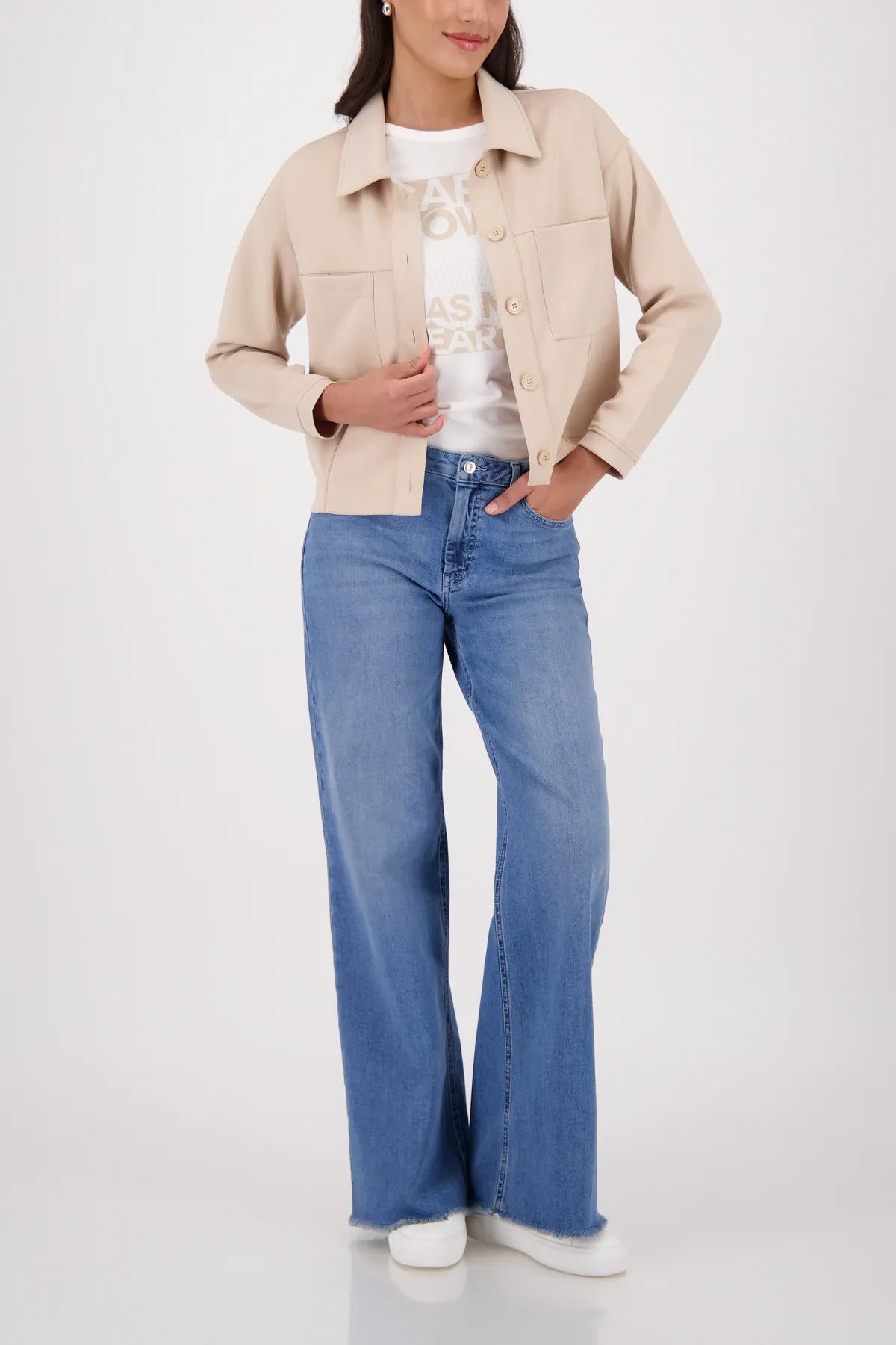 Overshirt mit aufgesetzten Taschen