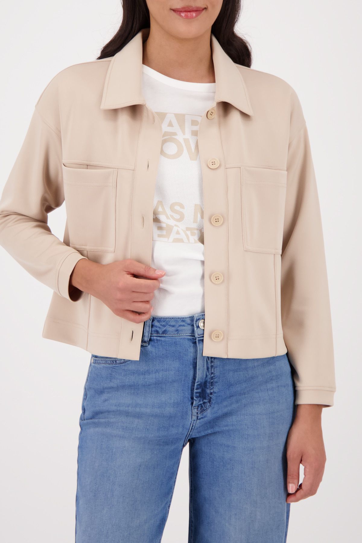 Overshirt mit aufgesetzten Taschen