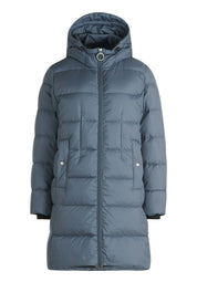 Daunen-Steppjacke mit Kapuze