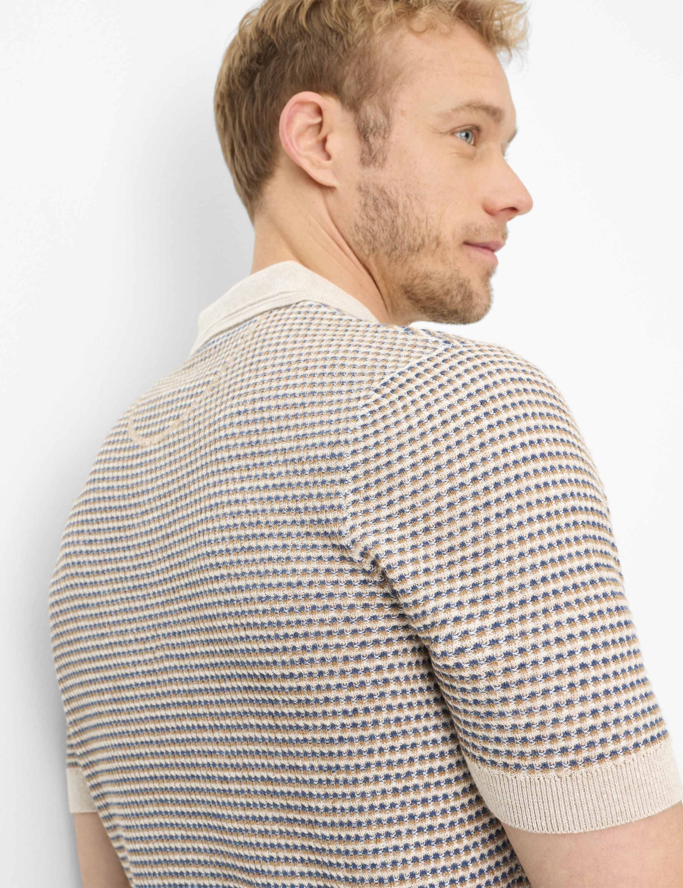 Strickpoloshirt PASCAL aus Baumwollmix
