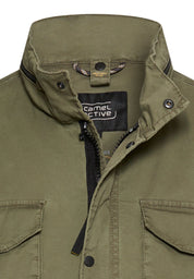 Feldjacke mit rollbarer Kapuze