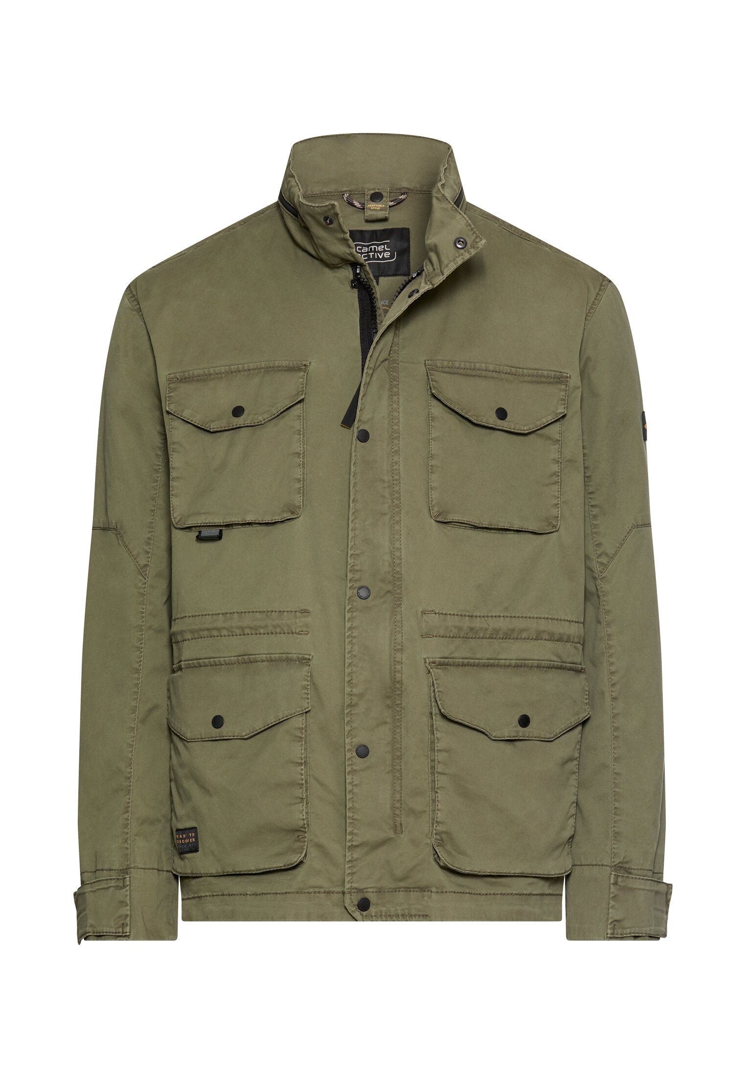 Feldjacke mit rollbarer Kapuze