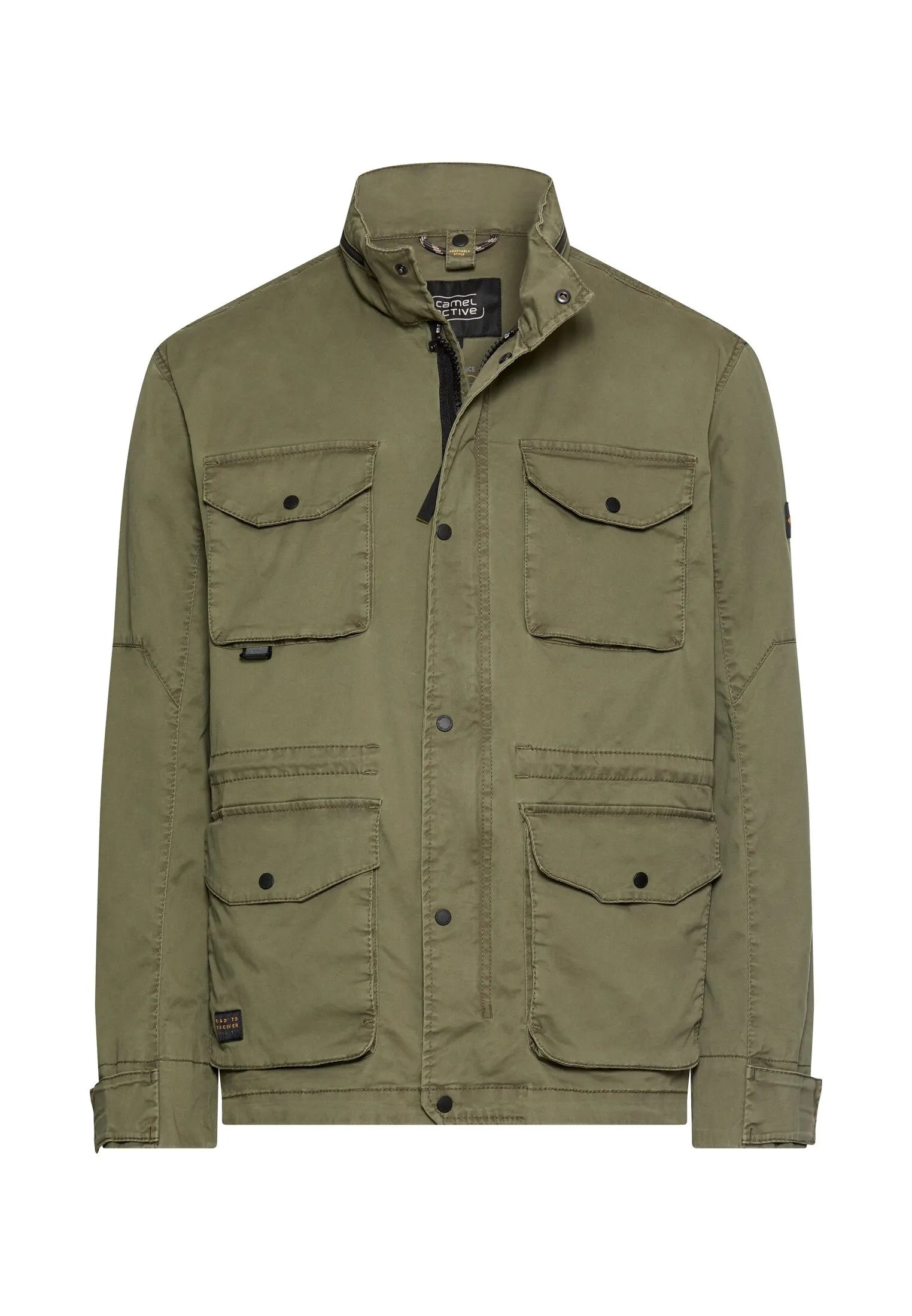 Feldjacke mit rollbarer Kapuze