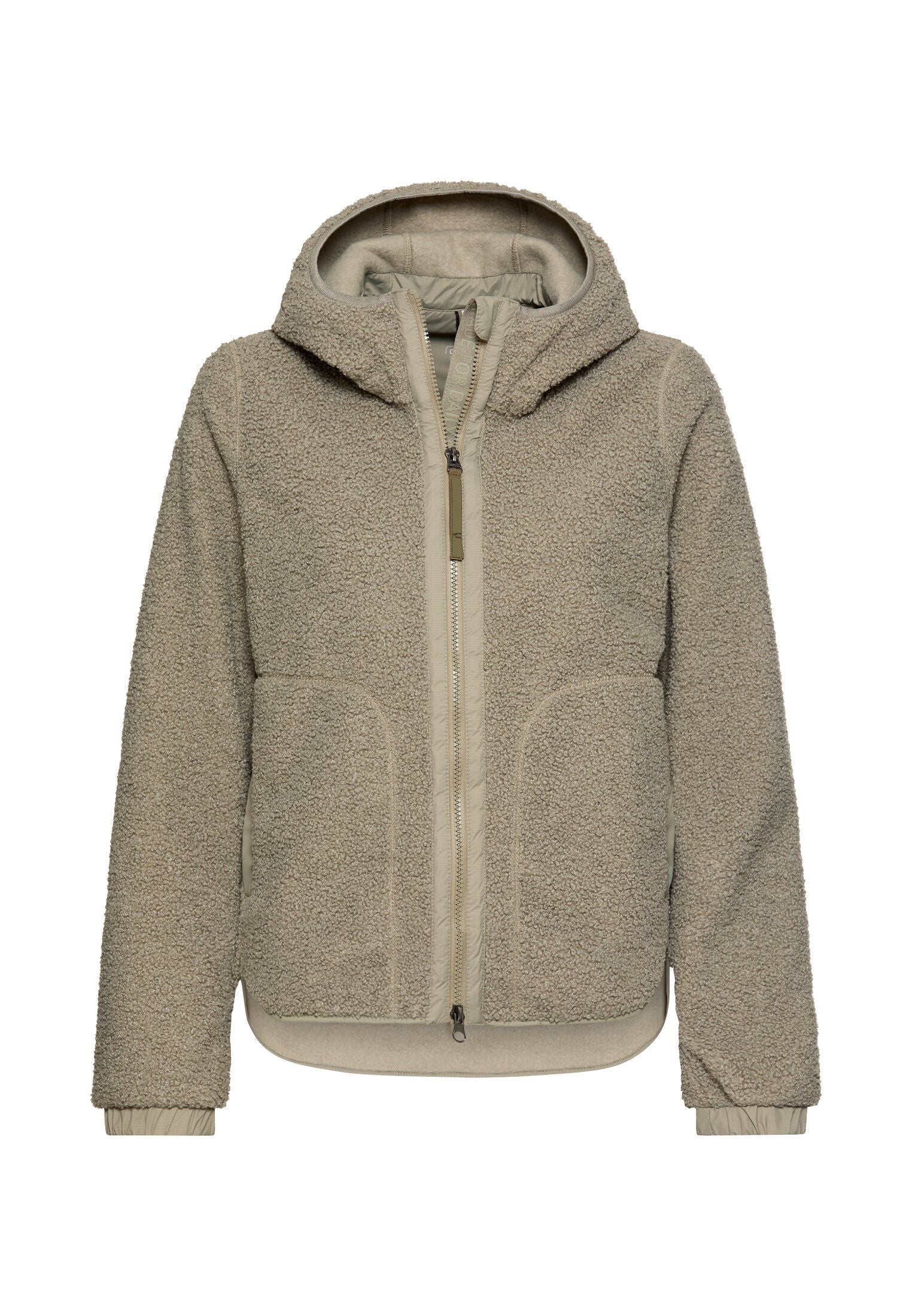 Teddy-Fleecejacke mit Kapuze