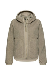 Teddy-Fleecejacke mit Kapuze