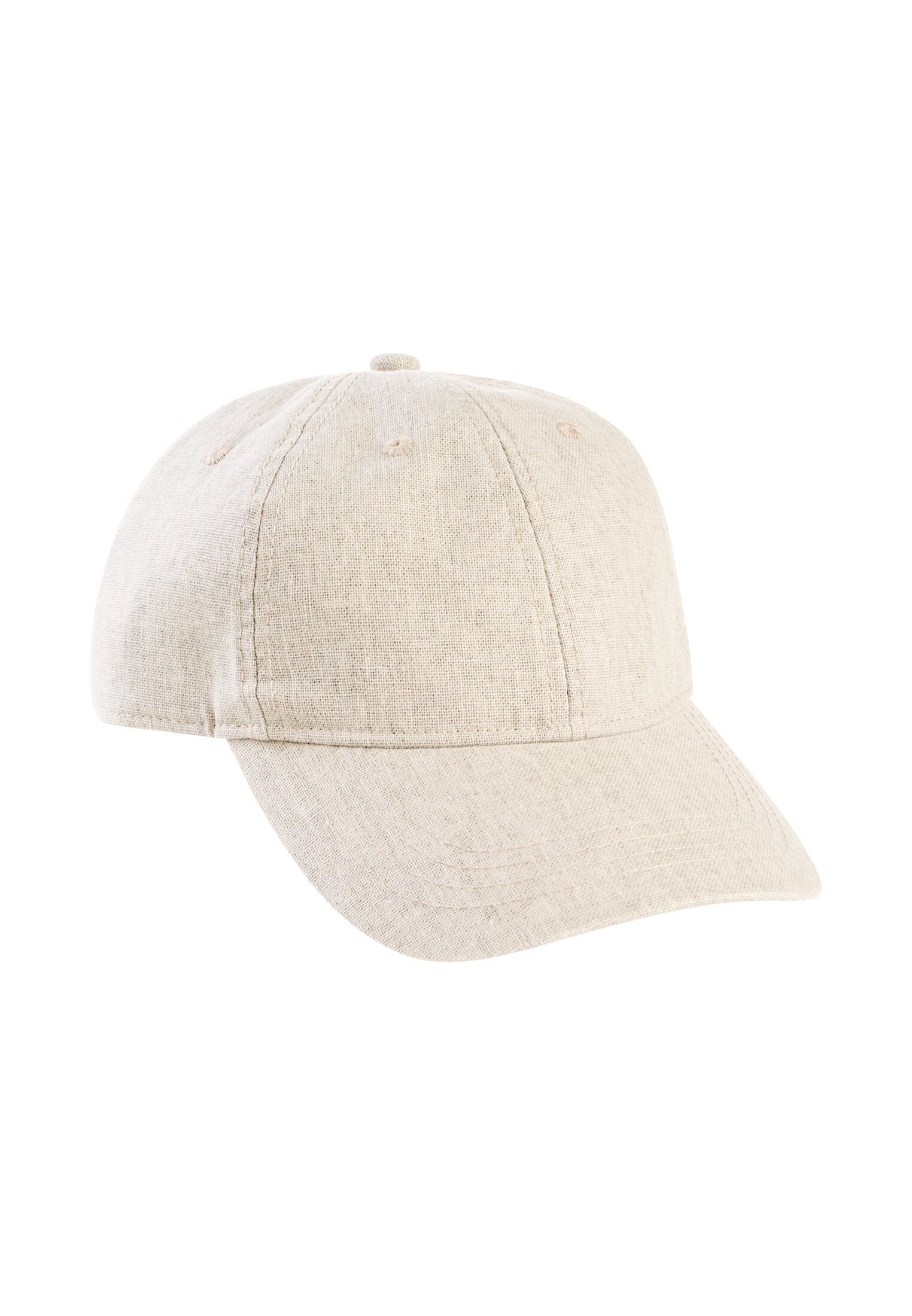 Cap aus Leinenmix