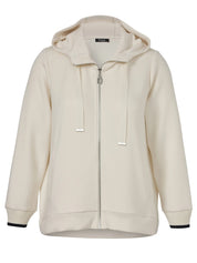 Sweatshirtjacke aus Viskosemix