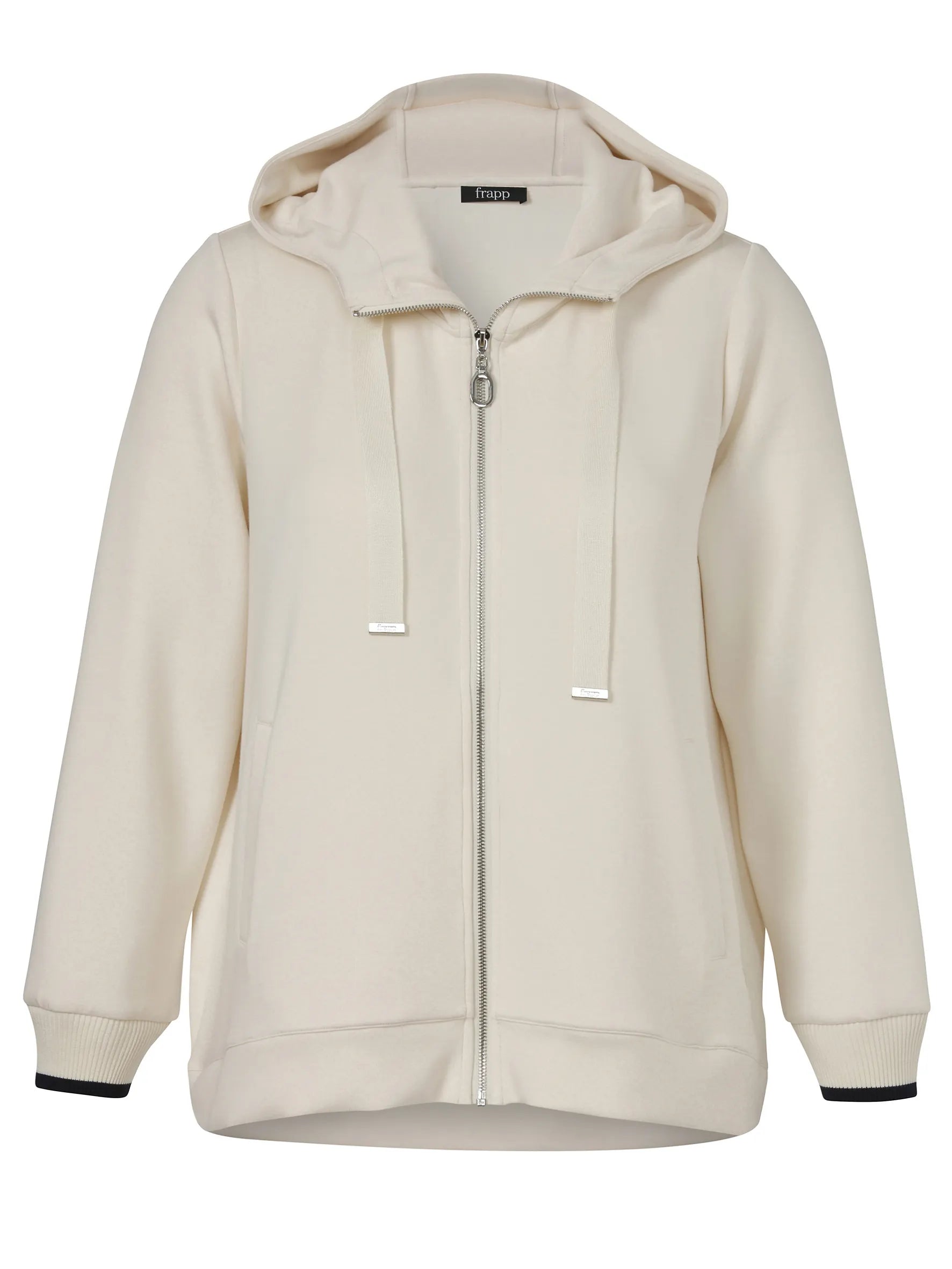 Sweatshirtjacke aus Viskosemix