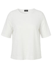 T-Shirt strukturiert mit Rundhalsausschnitt
