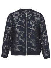 Blouson durchsichtig mit Floral Muster