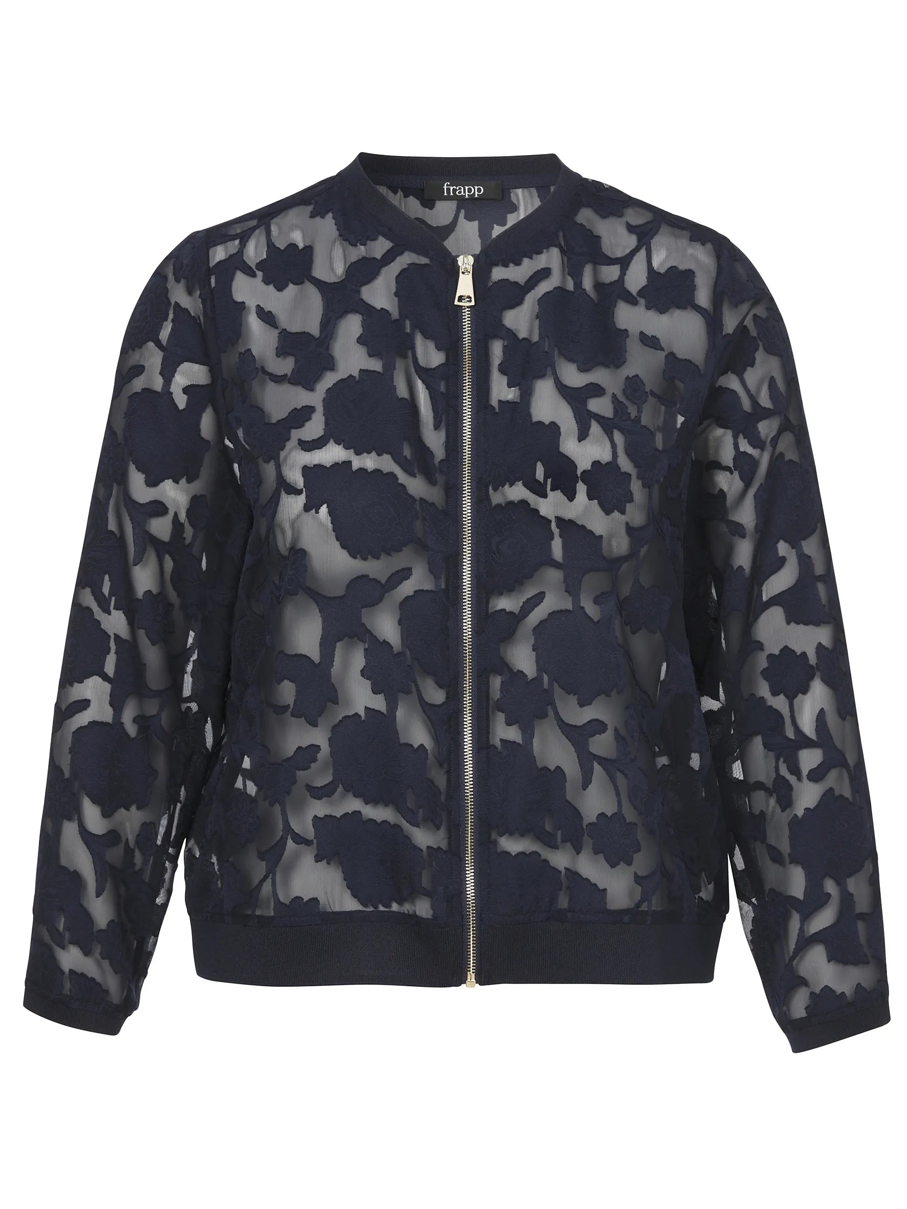 Blouson durchsichtig mit Floral Muster