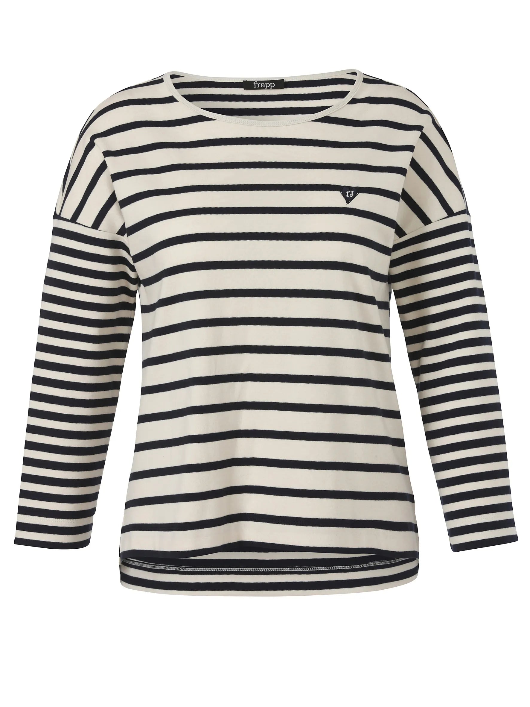 Sweatshirt gestreift aus Baumwolle