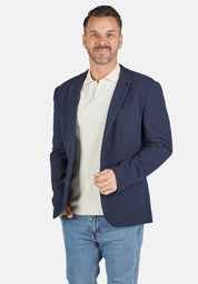Sakko meliert mit aufgesetzten Taschen