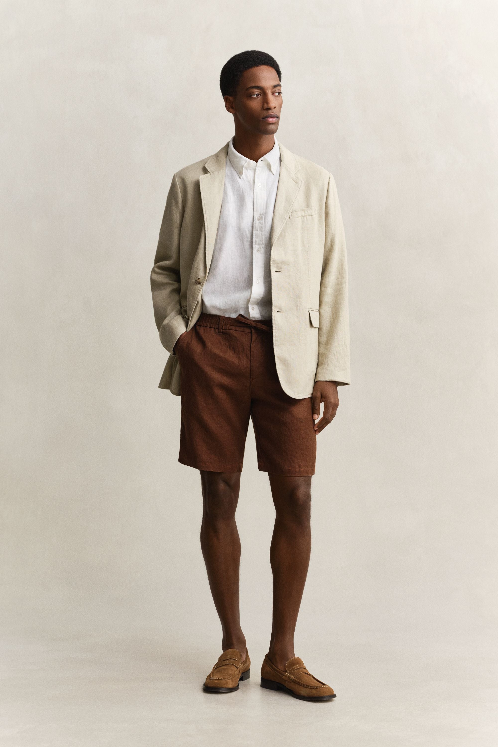 Leinen Shorts Regular Fit