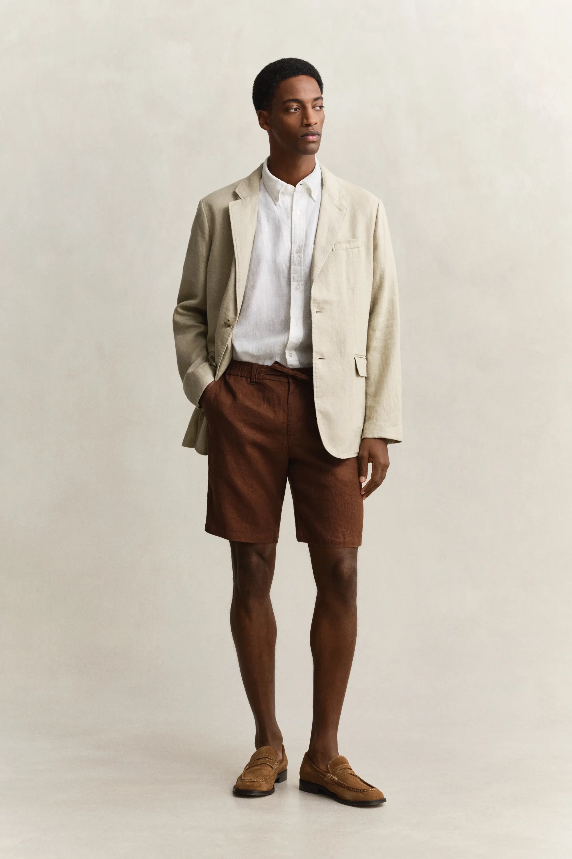 Leinen Shorts Regular Fit