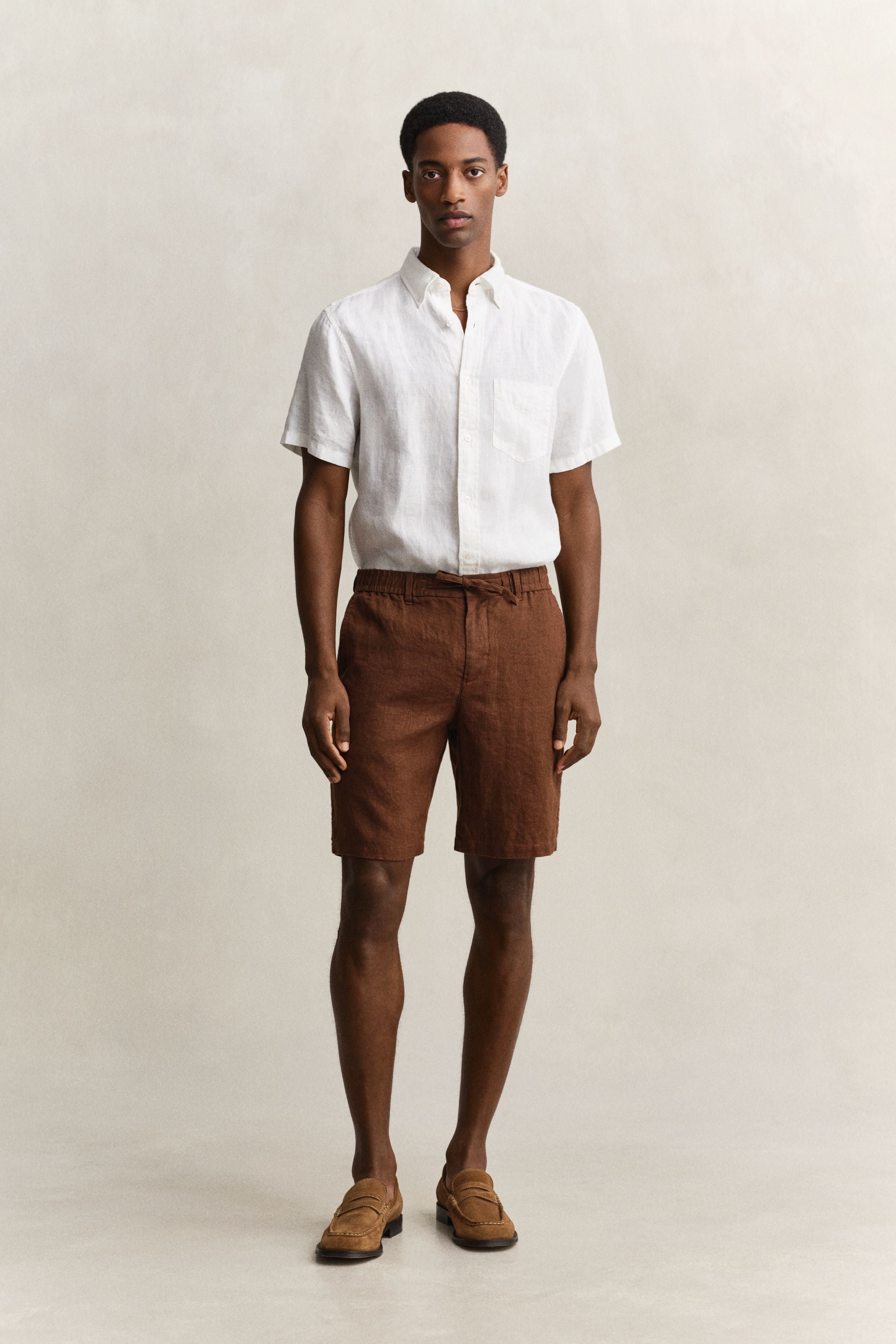 Leinen Shorts Regular Fit