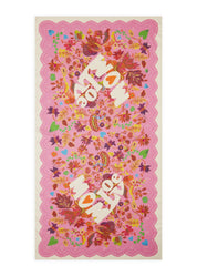 Schal aus Baumwolle mit Blumenmuster