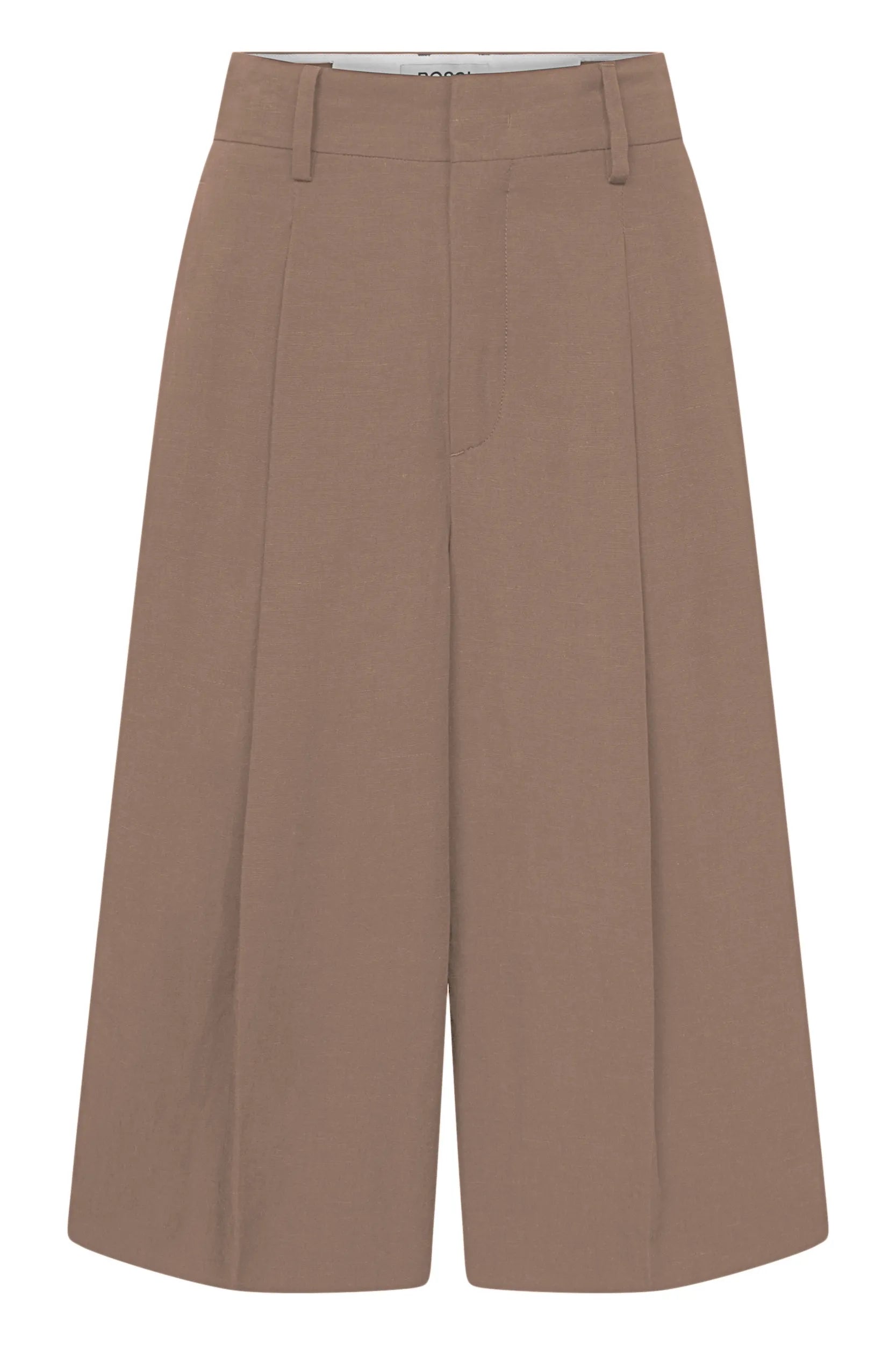 Hose Wide Leg aus Viskose-, Leinenmix