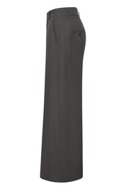 Hose Wide Leg aus Viskose-, Leinenmix