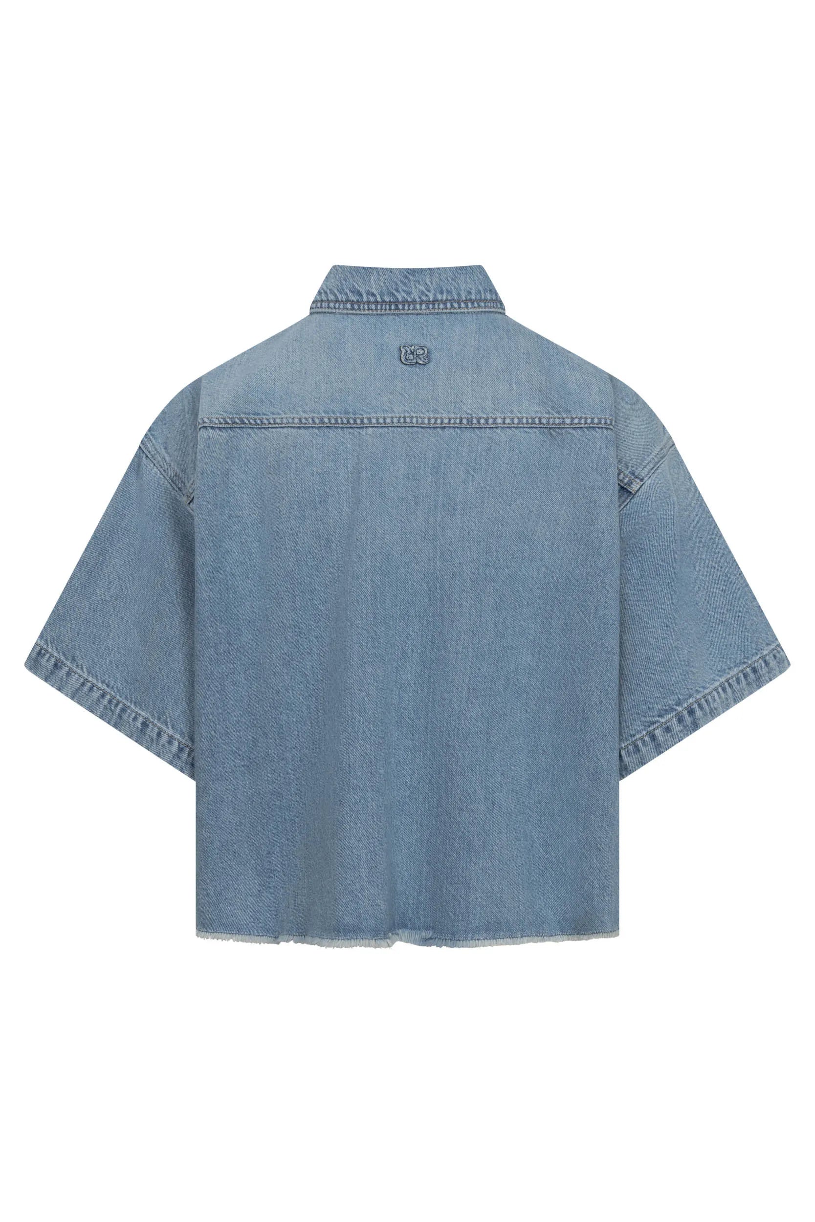 Jeans-Overshirt ZURI aus Baumwollmix