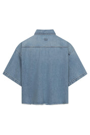 Jeans-Overshirt ZURI aus Baumwollmix