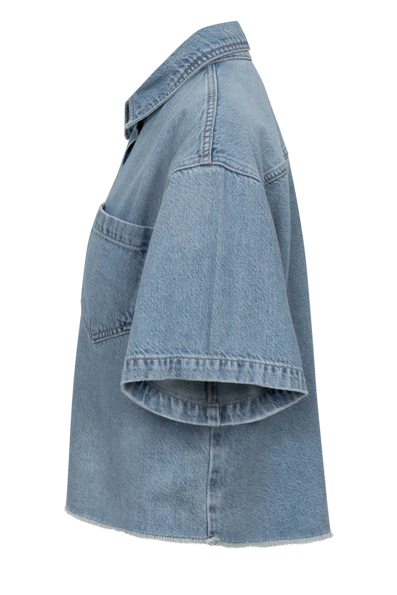 Jeans-Overshirt ZURI aus Baumwollmix