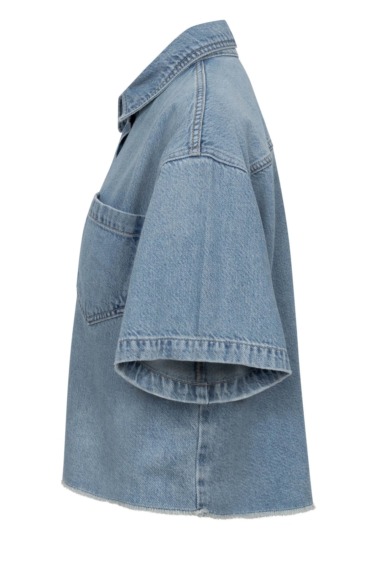 Jeans-Overshirt ZURI aus Baumwollmix