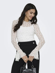Bluse aus Spitze