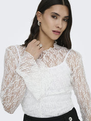 Bluse aus Spitze