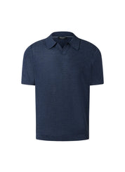 Strick-Poloshirt aus Merinowolle