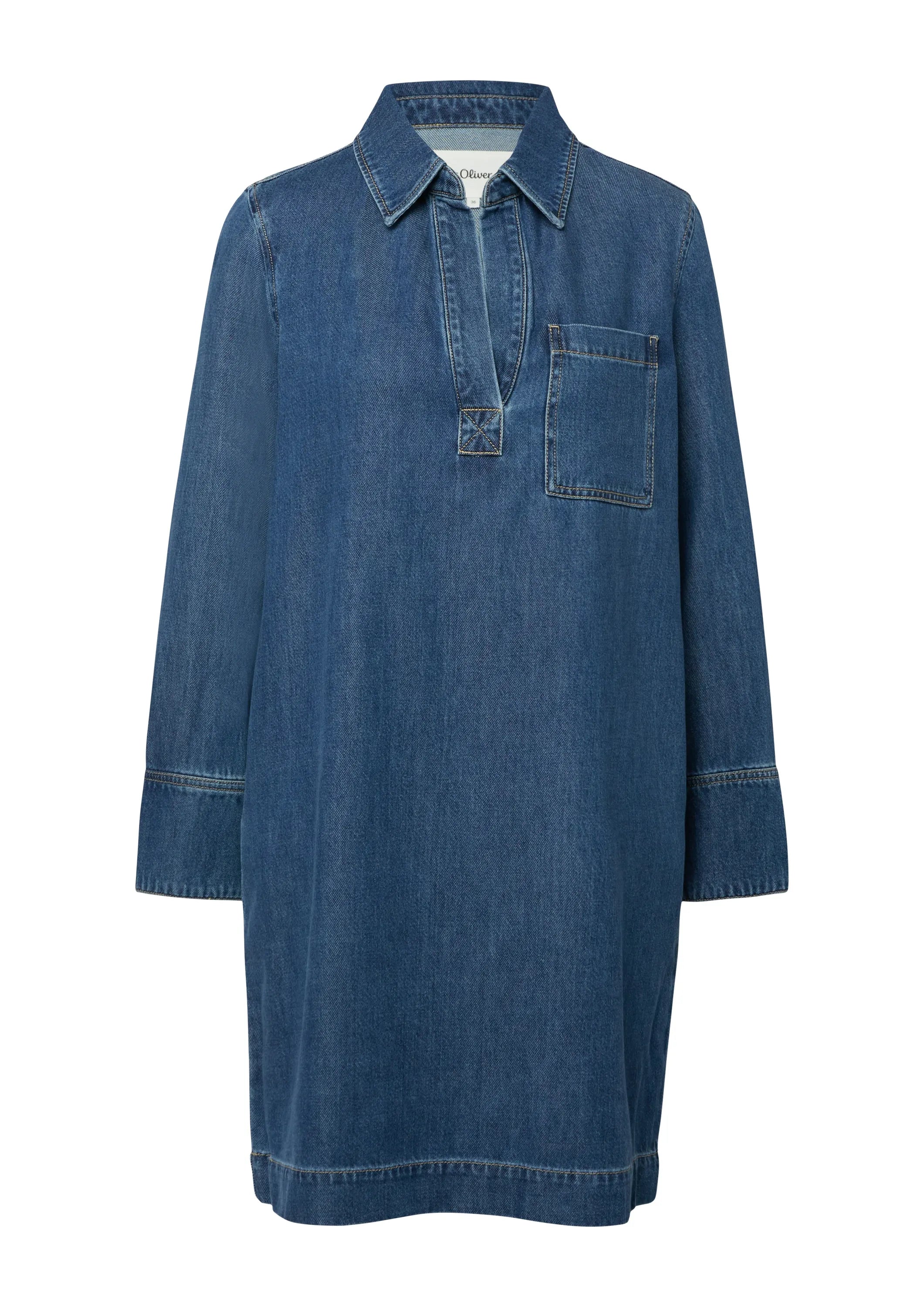Jeanskleid Midi aus Lyocellmix